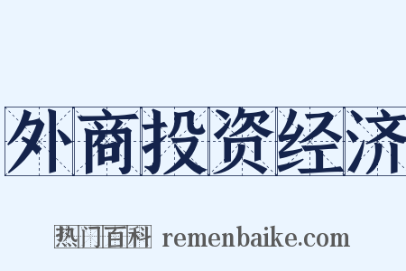 外商投资经济是什么意思的图片